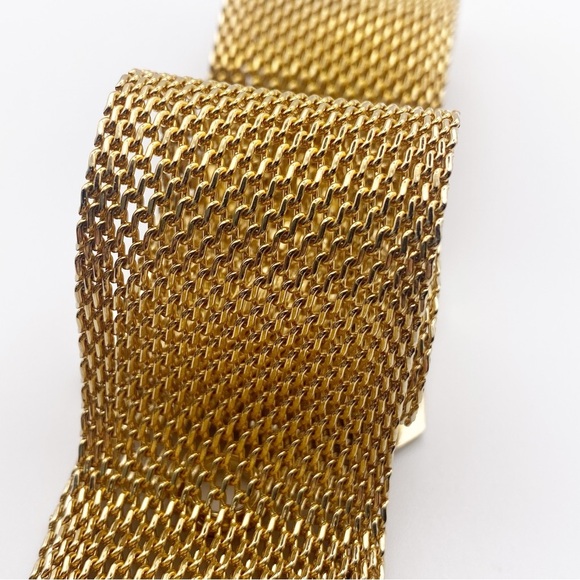 Vintage 90s Gold Mesh Belt - Picture 5 of 9